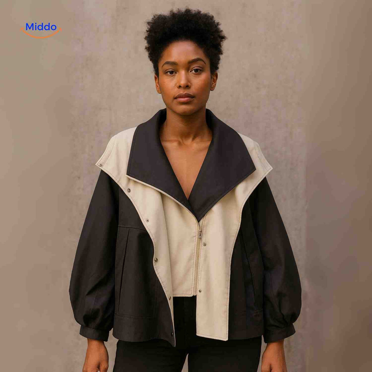 Oversized dames trenchcoat met capuchon, waterafstotend