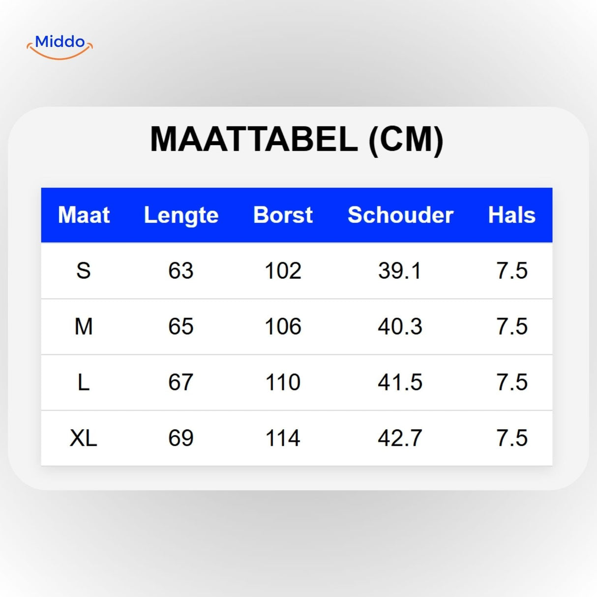 Verwarmde maattable