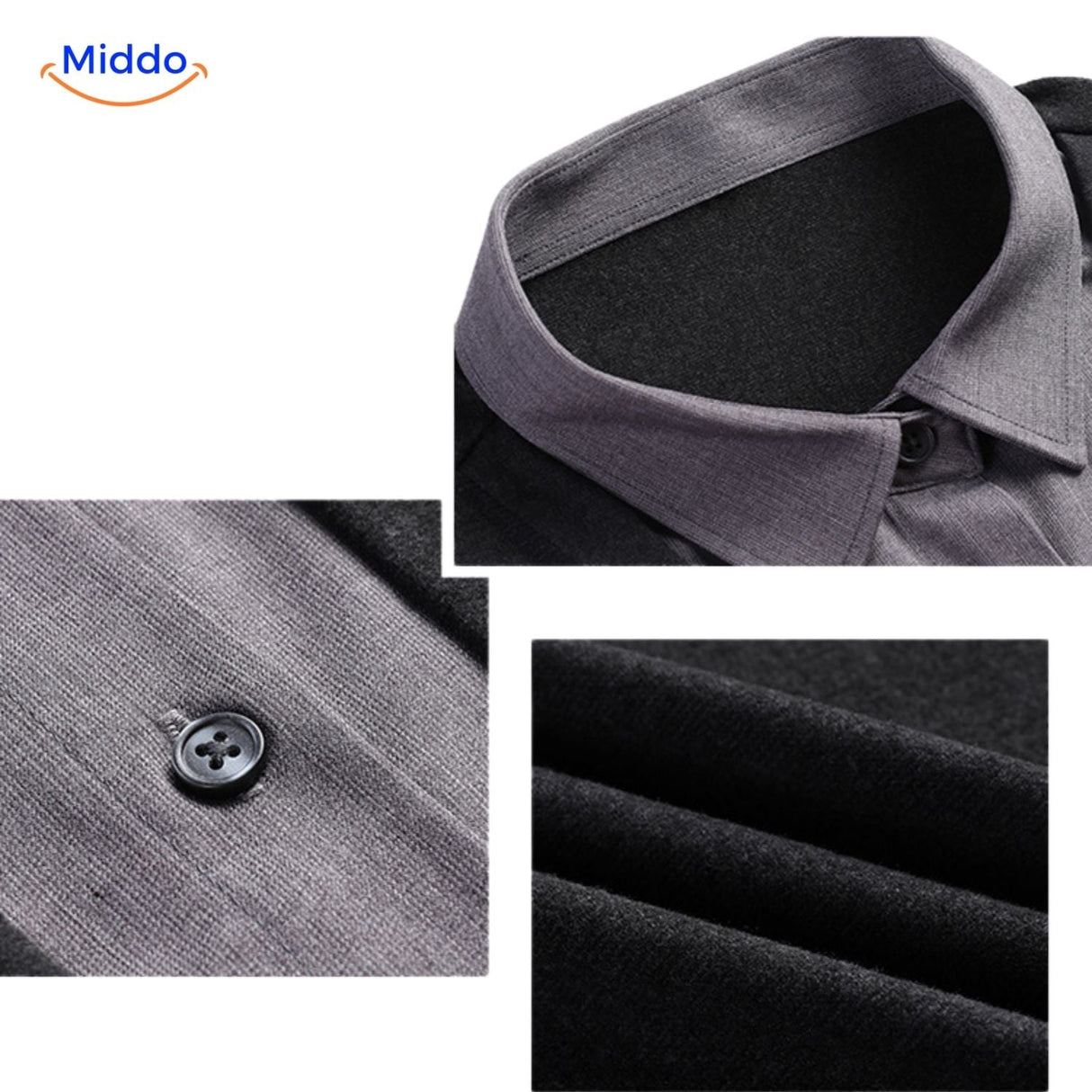 2-in-1 herenvest met ingezet overhemd, slim fit