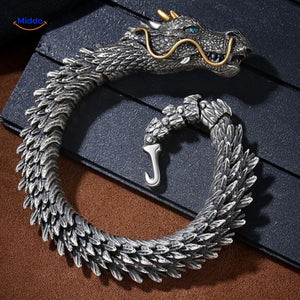 Schakelarmband in drakenvorm met haaksluiting