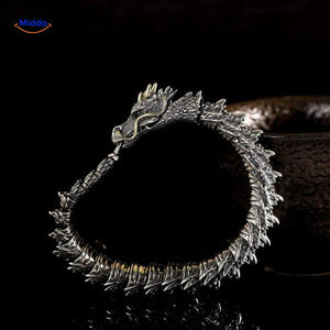 Schakelarmband in drakenvorm met haaksluiting