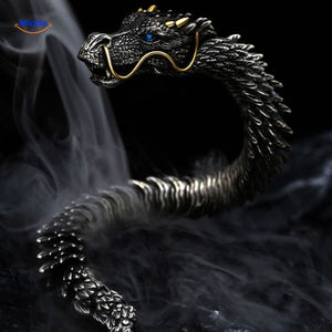 Schakelarmband in drakenvorm met haaksluiting