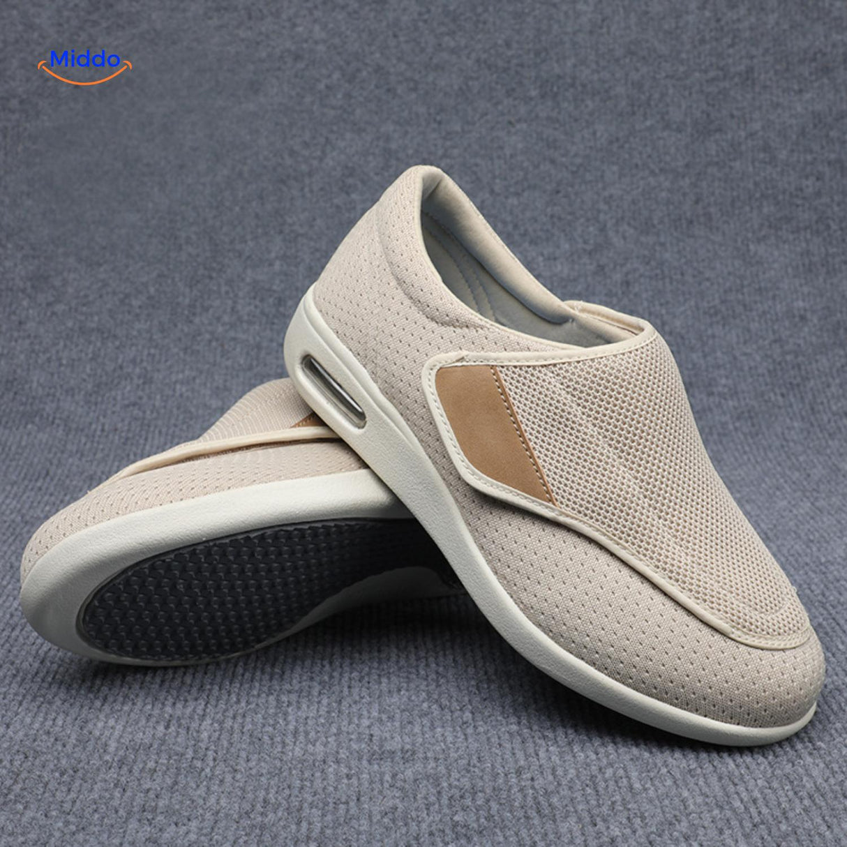 Verstelbare comfortschoenen met extra brede teenbox