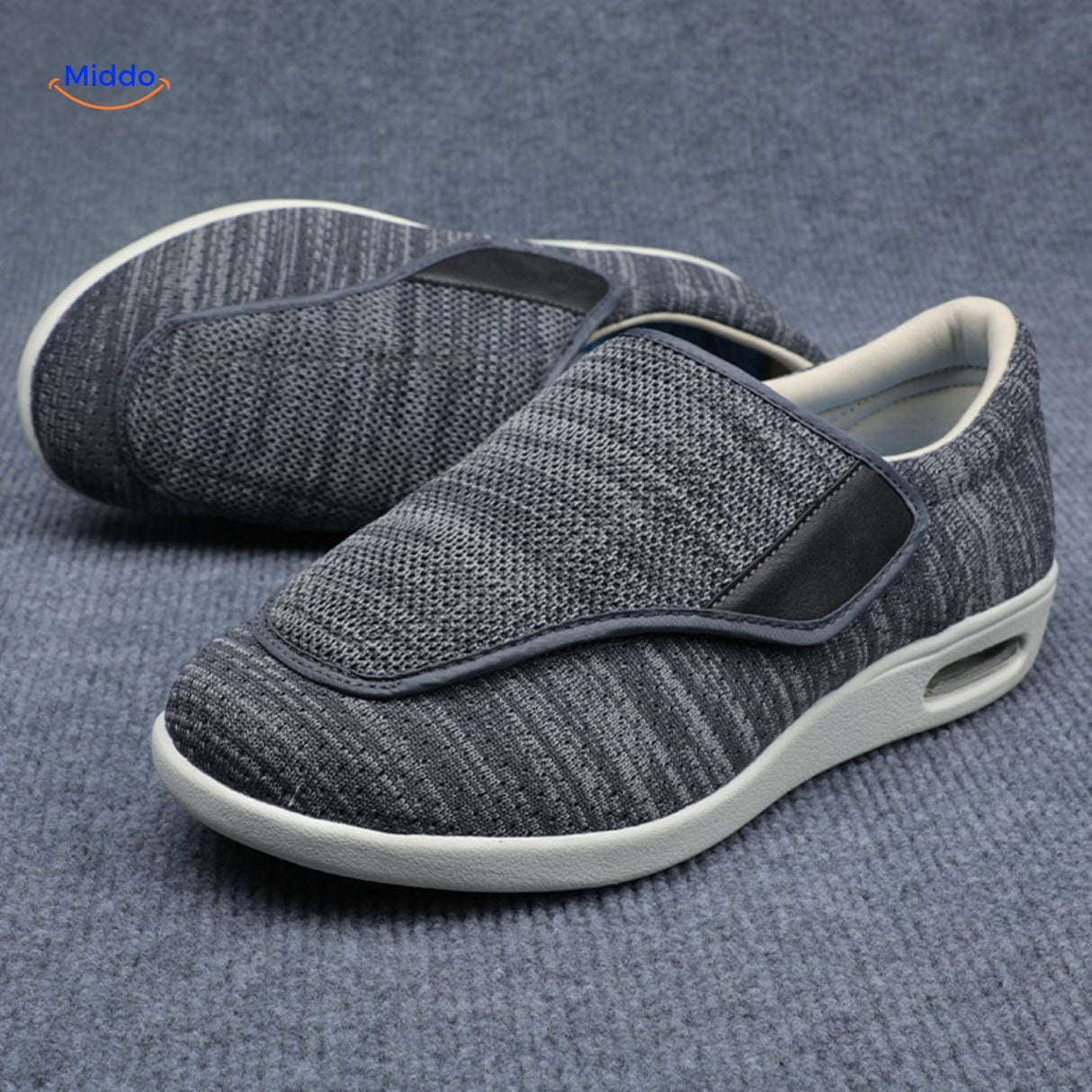 Verstelbare comfortschoenen met extra brede teenbox