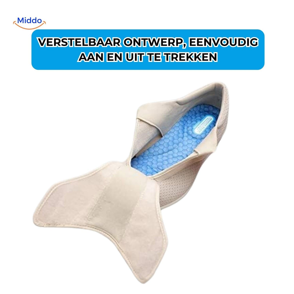 Verstelbare comfortschoenen met extra brede teenbox