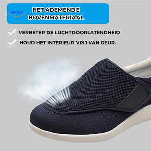 Verstelbare comfortschoenen met extra brede teenbox