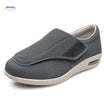 Verstelbare comfortschoenen met extra brede teenbox, kleur grijs