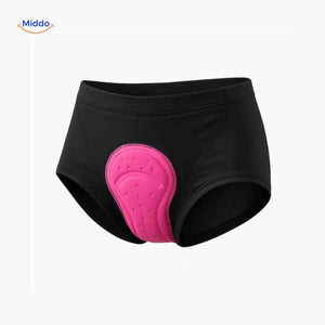 Fietsbroek dames met gelpadding, naadloos en ademend