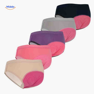 Fietsbroek dames met gelpadding, naadloos en ademend