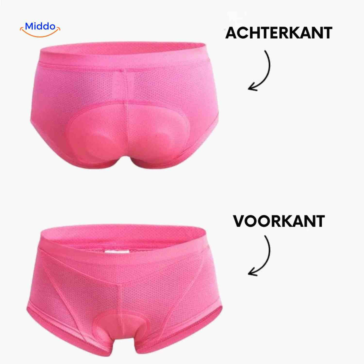 Fietsbroek dames met gelpadding, naadloos en ademend