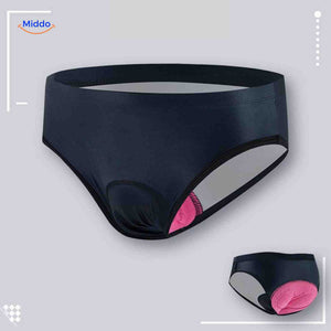 Fietsbroek dames met gelpadding, naadloos en ademend, kleur donkerblauw