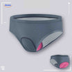Fietsbroek dames met gelpadding, naadloos en ademend, kleur donkergrijs