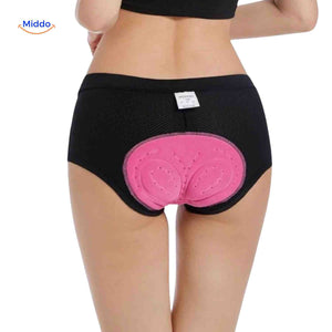 Fietsbroek dames met gelpadding, naadloos en ademend, kleur zwart
