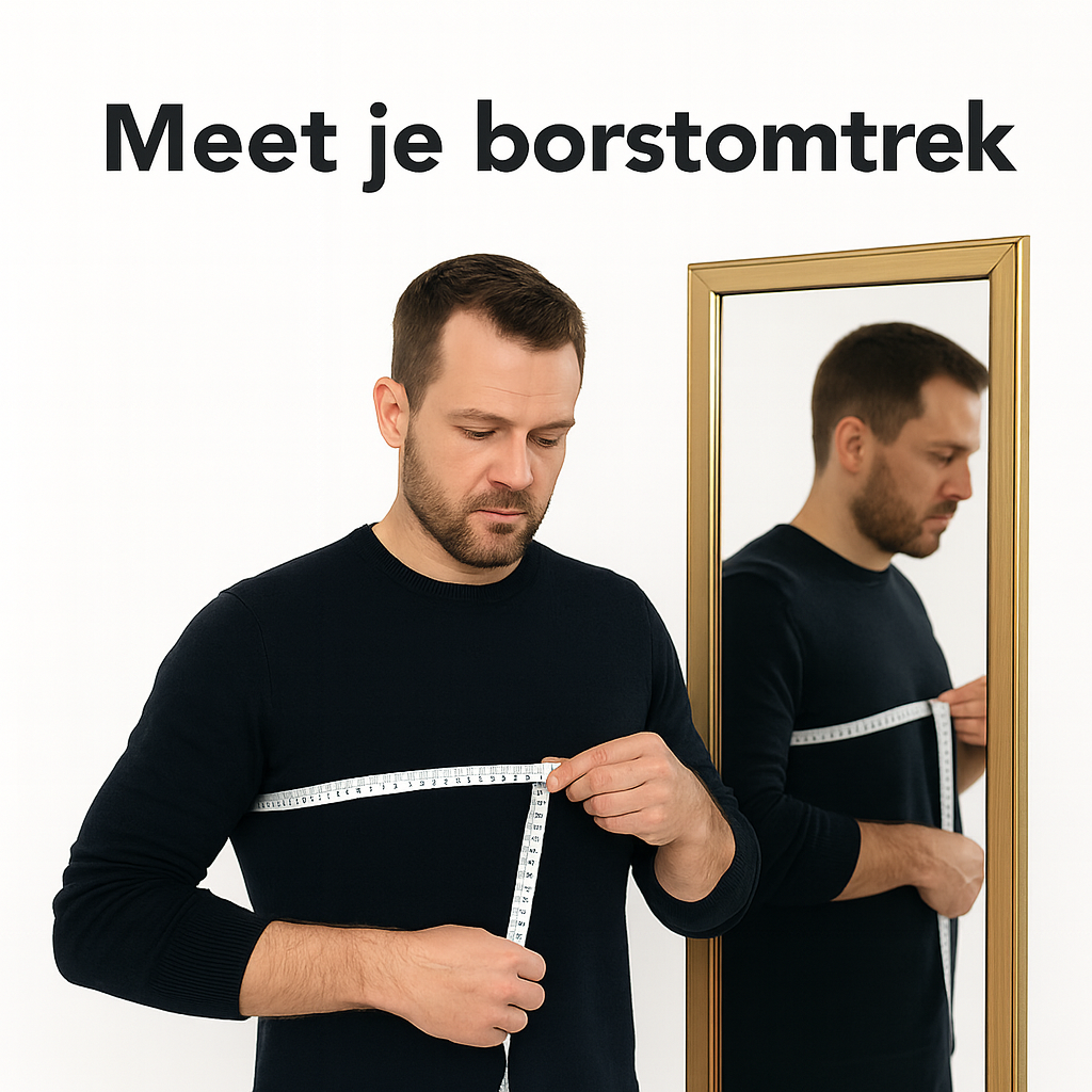 Herentrui met knoopkraag en suède elleboogstukken