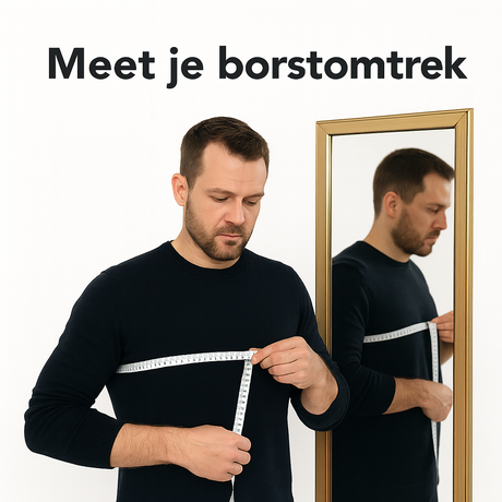 Herentrui met knoopkraag en suède elleboogstukken