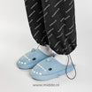Haaienpantoffels met dikke zool voor binnen en buiten, kleur blauw - meest gekocht!
