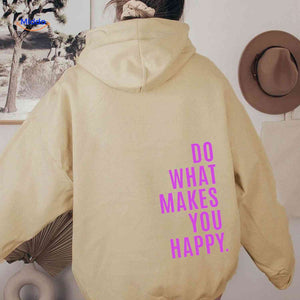 Oversized hoodie van katoenmix met tekst op de rug, kleur kaki