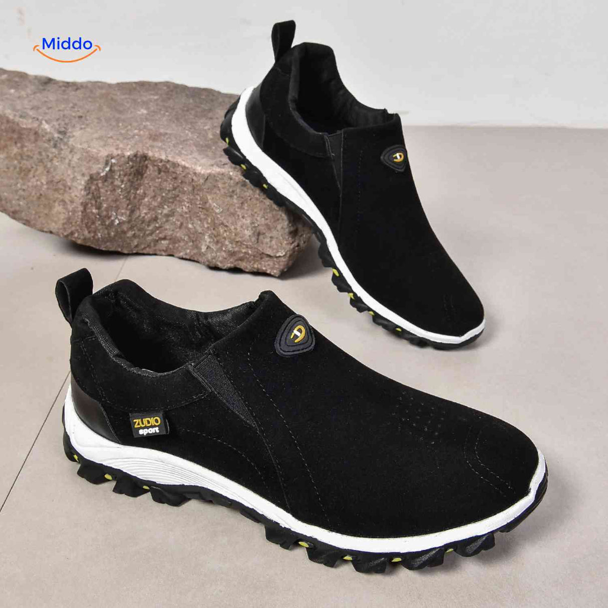 Instapschoenen heren, casual model met elastiek