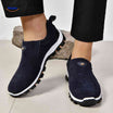 Instapschoenen heren, casual model met elastiek, kleur blauw