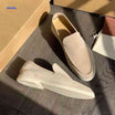 Suède instaploafers met zachte zool voor elke dag, kleur gebroken wit