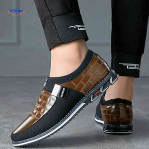 Herenschoenen met ruitpatroon, instap of met veters
