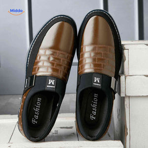 Herenschoenen met ruitpatroon, instap of met veters