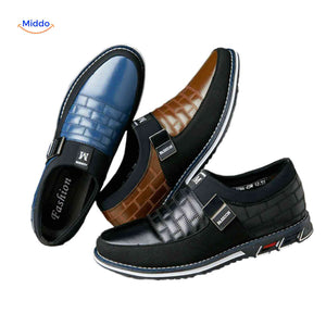 Herenschoenen met ruitpatroon, instap of met veters