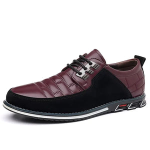 Herenschoenen met ruitpatroon, instap of met veters