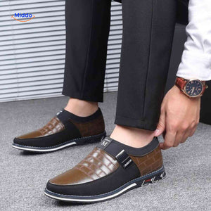 Herenschoenen met ruitpatroon, instap of met veters