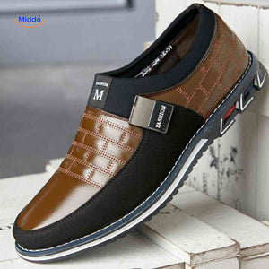 Herenschoenen met ruitpatroon, instap of met veters