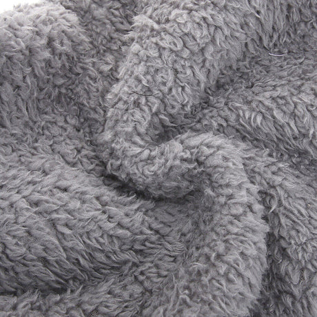 Overknee huissokken van teddystof, 55 cm lang