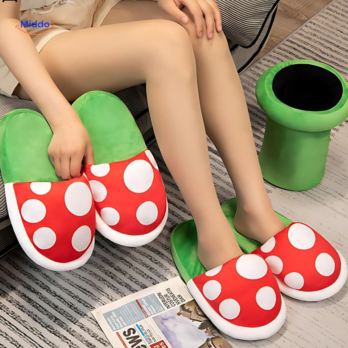 Katoenen pantoffels met anime-ontwerp, maat 36 tot 42