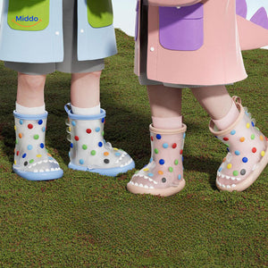 Regenlaarzen voor kinderen met haaidessin en lussen