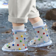 Regenlaarzen voor kinderen met haaidessin en lussen