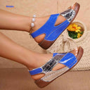 Lichtgewicht sandalen met zachte binnenzool, 13 kleuren, kleur blauw en zilver