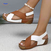 Lichtgewicht sandalen met zachte binnenzool, 13 kleuren, kleur bruinwit