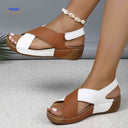 Lichtgewicht sandalen met zachte binnenzool, 13 kleuren, kleur bruinwit