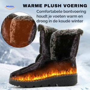 Snowboots met profielzool, antislip zool en waterafstotend bovenwerk