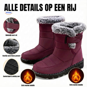 Snowboots met profielzool, antislip zool en waterafstotend bovenwerk
