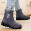 Snowboots met profielzool, antislip zool en waterafstotend bovenwerk, kleur grijs