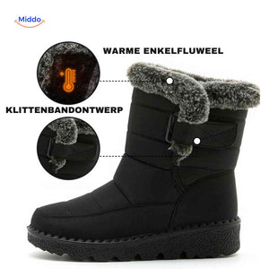 Snowboots met profielzool, antislip zool en waterafstotend bovenwerk, kleur zwart