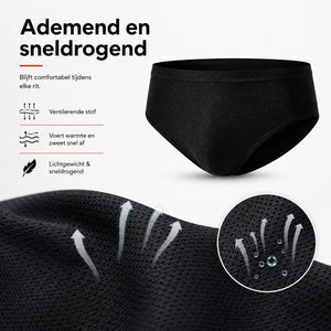 Fietsslip heren met gelzeem, ademend en sneldrogend