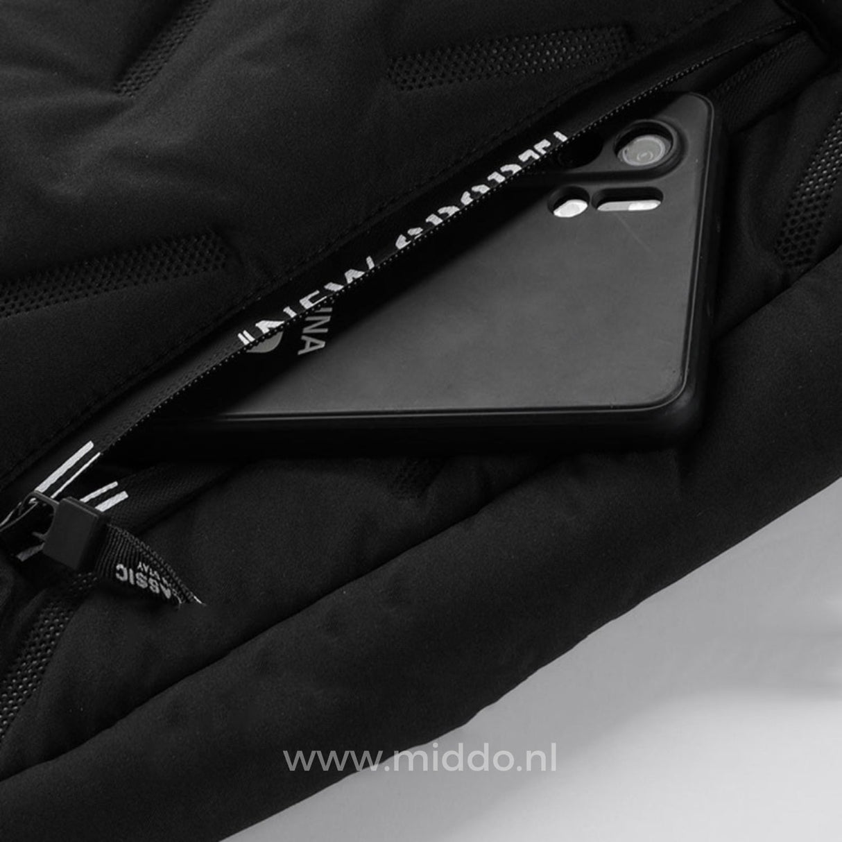Thermobroek unisex met dikke fleecevoering en ritszakken