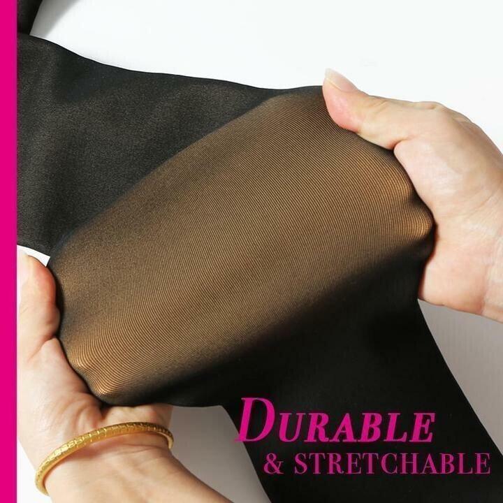 Fleece panty met doorschijnende look en warme voering