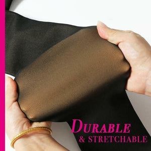 Fleece panty met doorschijnende look en warme voering