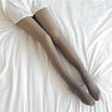 Fleece panty met doorschijnende look en warme voering, kleur met voet grijs