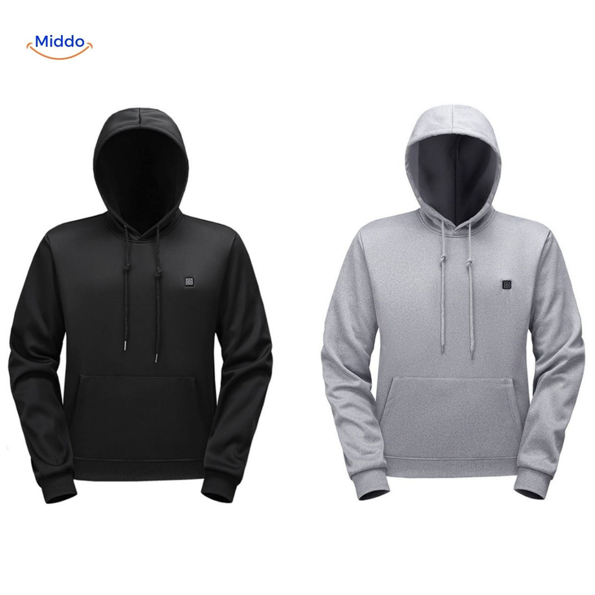 Verwarmde hoodie met USB, 5 of 7 warmtezones