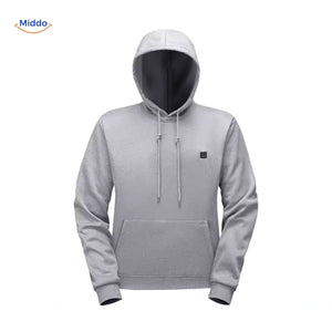 Verwarmde hoodie met USB, 5 of 7 warmtezones