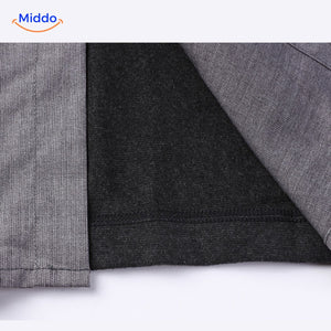 2-in-1 herenvest met ingezet overhemd, slim fit