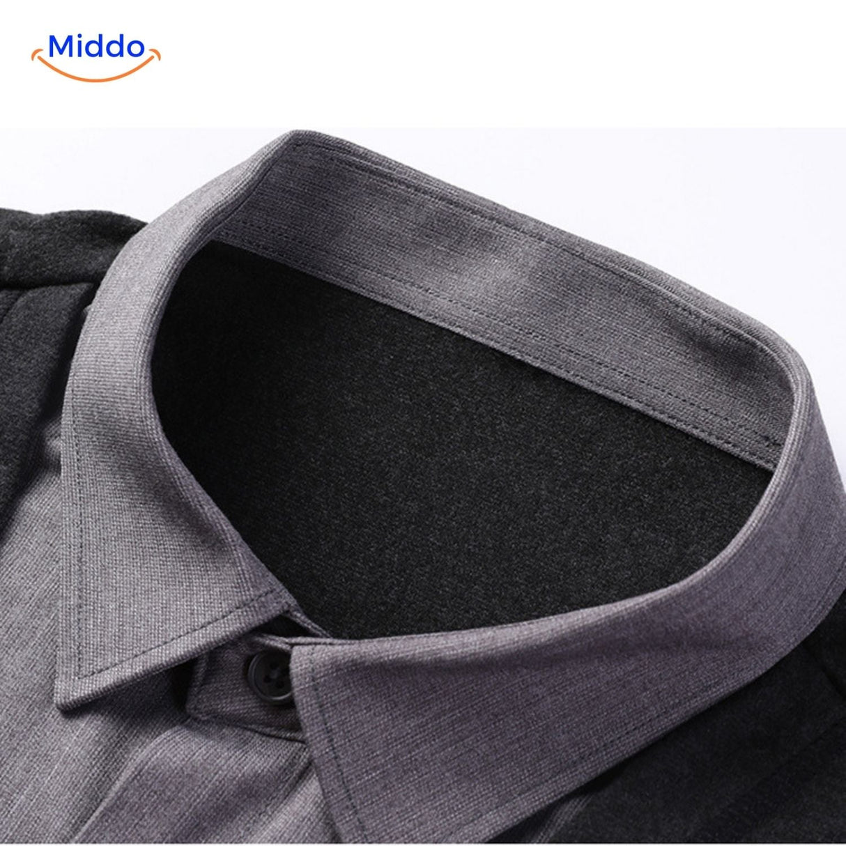 2-in-1 herenvest met ingezet overhemd, slim fit